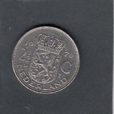 Beschrijving: 2 1/2 Gulden JULIANA haan